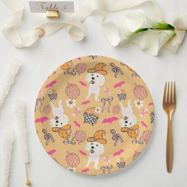 Plato De Papel Entre brujas y (Boda)