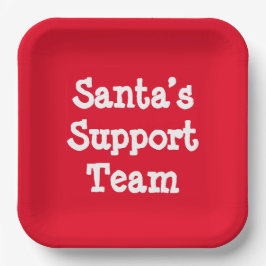 Plato De Papel Equipo de Apoyo de Santa Sede