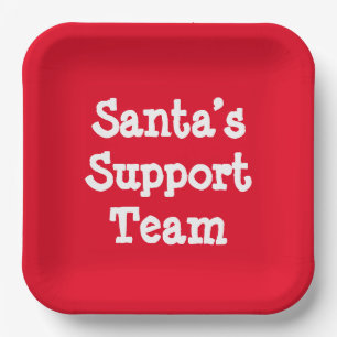 Plato De Papel Equipo de Apoyo de Santa Sede