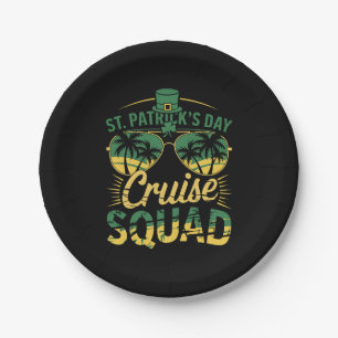 Plato De Papel Equipo de crucero del día de San Patricio coincide