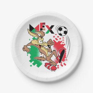 Plato De Papel Equipo de fútbol de México Gráfico de WILE E. COYO