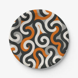 Plato De Papel Equipo Naranja (personalizar)