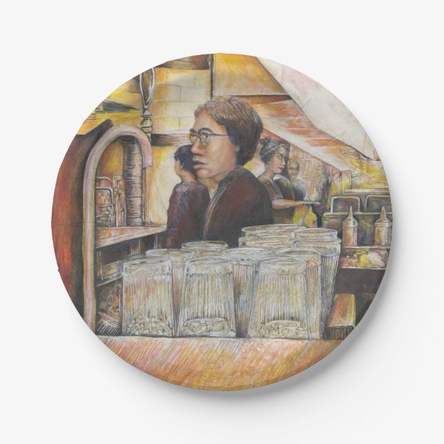 Plato De Papel Equivalente luminoso de emociones apasionadas (Anverso)