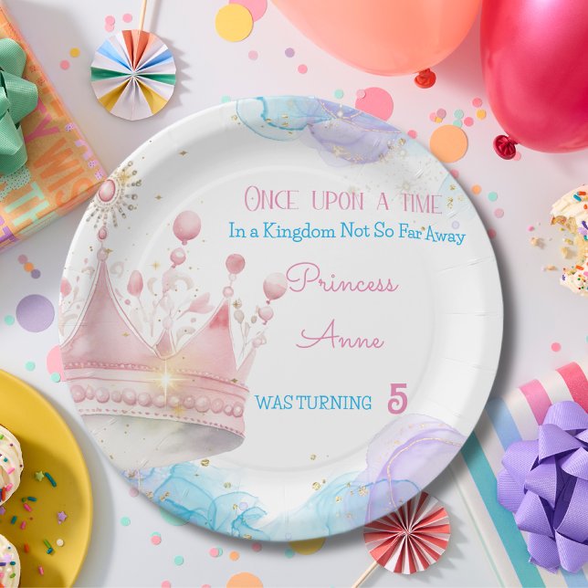 Plato De Papel Érase una vez, Cumpleaños de Princesa  (Subido por el creador)