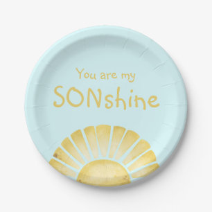 Plato De Papel Eres mi bebé de Sonshine