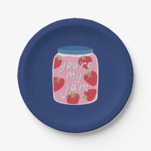 Plato De Papel Eres Mi Jalea Cita de Amor