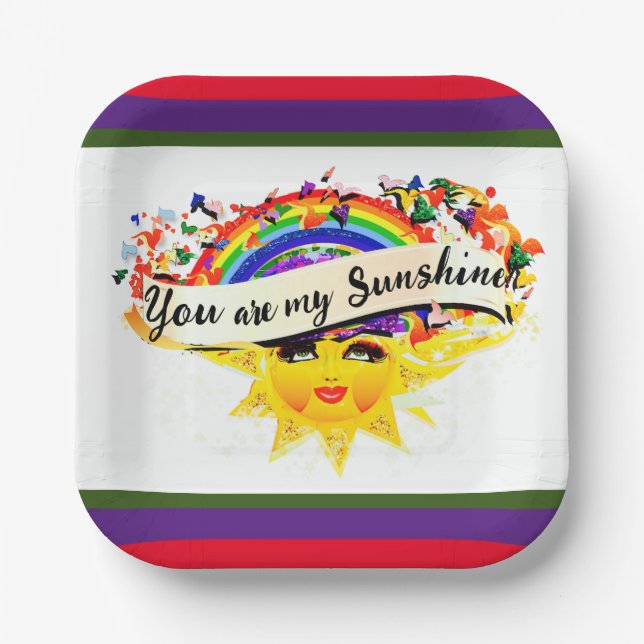 PLATO DE PAPEL ERES MI SOL (Anverso)