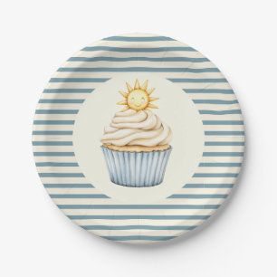Plato De Papel Eres Mi Sol Cupcake Baby Shower 