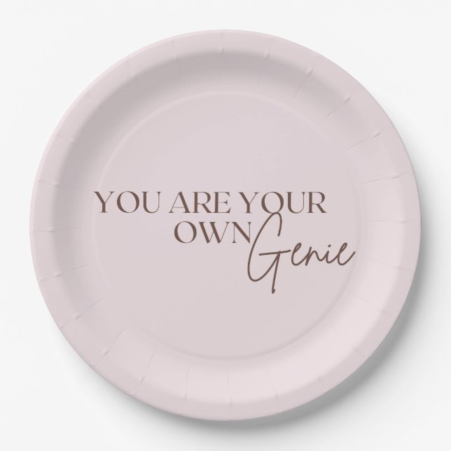 Plato De Papel Eres Tu Propio Genial (Anverso)