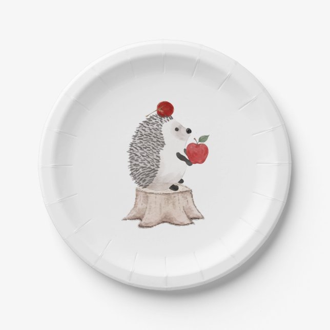 Plato De Papel Erizo (Anverso)
