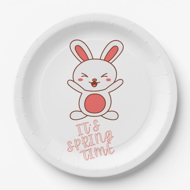 Plato De Papel Es la primavera (Anverso)