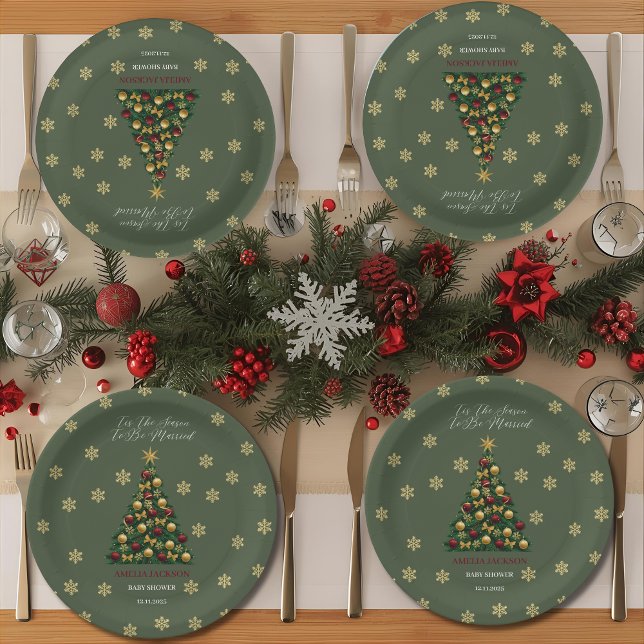 Plato De Papel Es la Temporada para Casarse Ducha de Novia Papel (Subido por el creador)