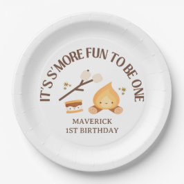 Plato De Papel Es más divertido ser el primer cumpleaños