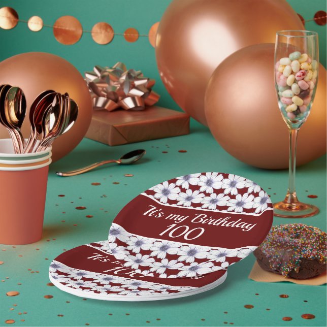 Plato De Papel Es mi fiesta de cumpleaños Personalizado (Multi)