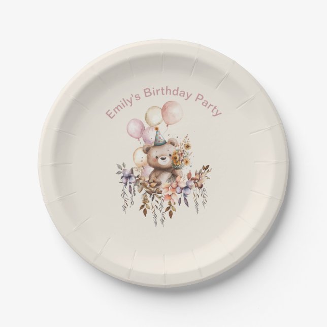Plato De Papel Es un Bary Special Birthday HappyBirthday Plates (Anverso)