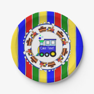 Plato De Papel Es un chico, Choo Choo Train Fiesta de Baby Shower