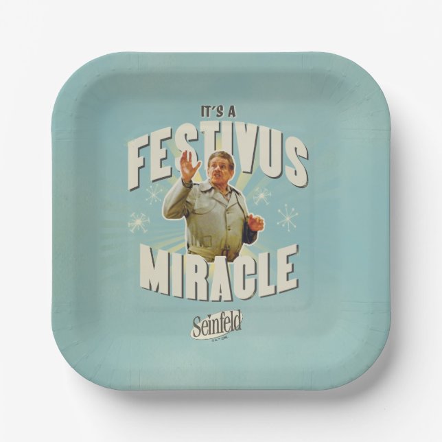 Plato De Papel Es un Milagro de Festivus (Anverso)