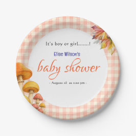 Plato De Papel Es una ducha de bebé de cuento de hadas para niños