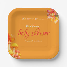 Plato De Papel Es una ducha de bebé de cuento de hadas para niños