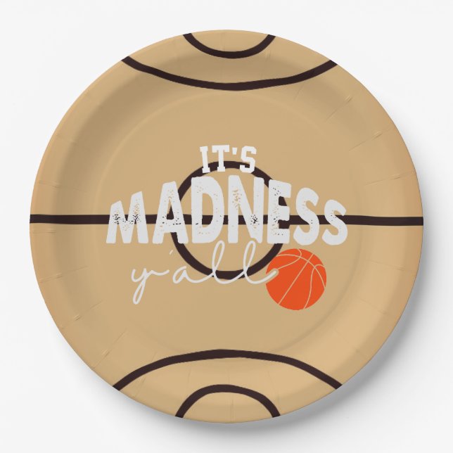 Plato De Papel Es una locura y es el Fiesta de Basketball Watch (Anverso)