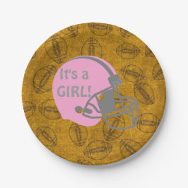 Plato De Papel Es una placa de papel de Baby Shower del tema del
