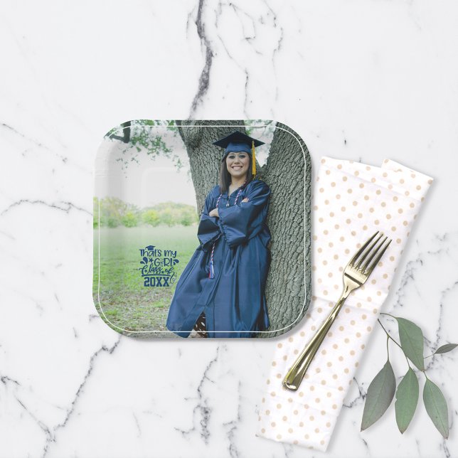 Plato De Papel Esa es mi clase Chica de 20XX de graduación fotogr (Subido por el creador)