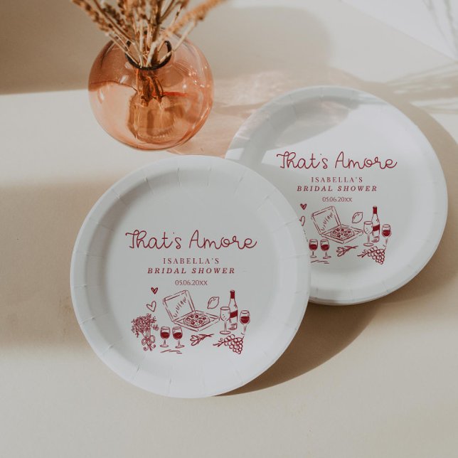 Plato De Papel Esa es una ducha de novias italiana (Subido por el creador)
