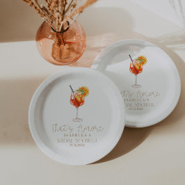 Plato De Papel Esa es una ducha de novias italiana