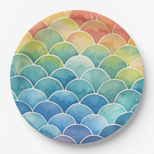 Plato De Papel Escalas de Sirenas