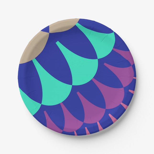 Plato De Papel Escalas de Sirenas (Anverso)