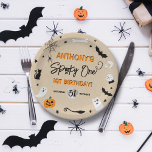 Plato De Papel ¡Escandaloso! Fiesta de cumpleaños 1 de Halloween<br><div class="desc">Celebre con estilo con estos modernos platos de papel fiesta de 1 cumpleaños. Este diseño es fácil de personalizar con la redacción de su evento especial y sus invitados estarán encantados cuando vean estas fabulosas placas de papel. Se pueden encontrar elementos coincidentes en la colección.</div>