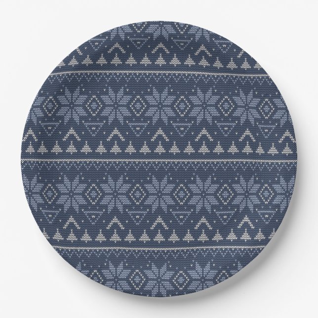 Plato De Papel Escandinavo, tejer (Anverso)