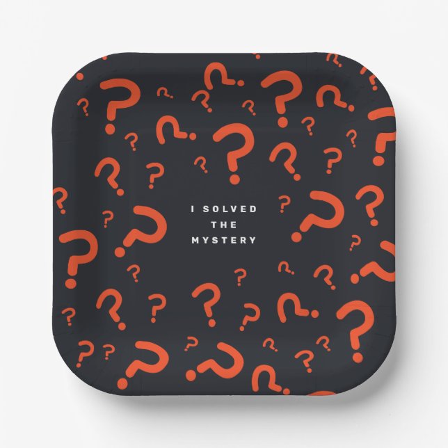 Plato De Papel Escape Room Fiesta Placas de papel (Anverso)