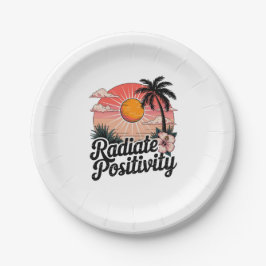 Plato De Papel Escena Sunny Positiva