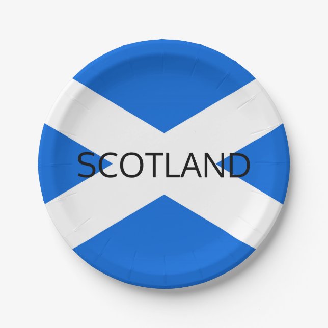 Plato De Papel Escocia Bandera Escocia ppcn (Anverso)