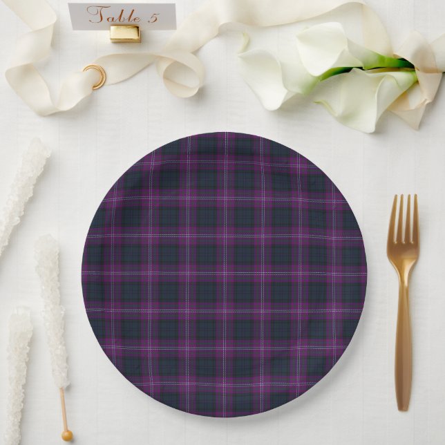 Plato De Papel Escocia para siempre (Boda)