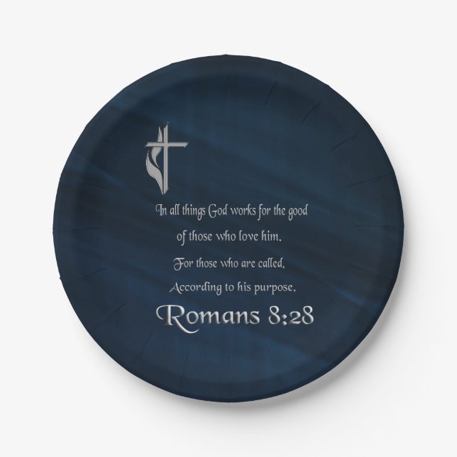 Plato De Papel Escritura cristiana (Anverso)
