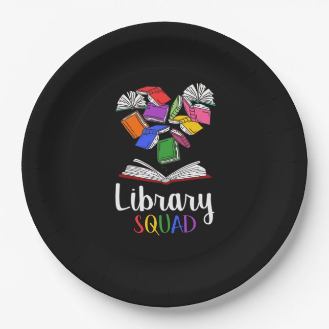 Plato De Papel Escuadrón de biblioteca I (Anverso)