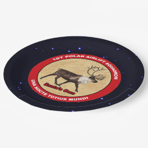 Plato De Papel Escuadrón de elevador de aire polar propio de Sant