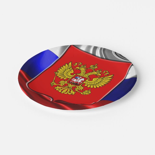 Plato De Papel Escudo de armas ruso (Angular)