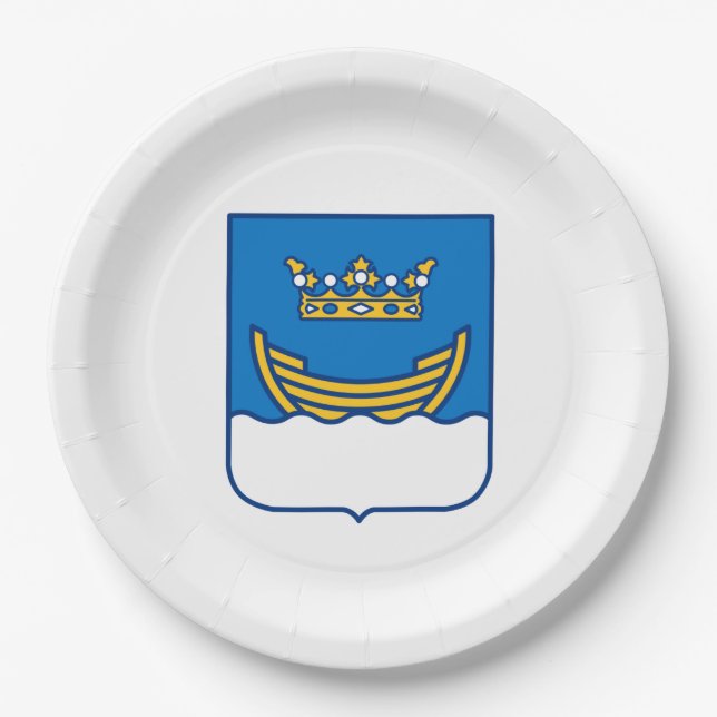 Plato De Papel Escudo de Helsinki (Finlandia) (Anverso)