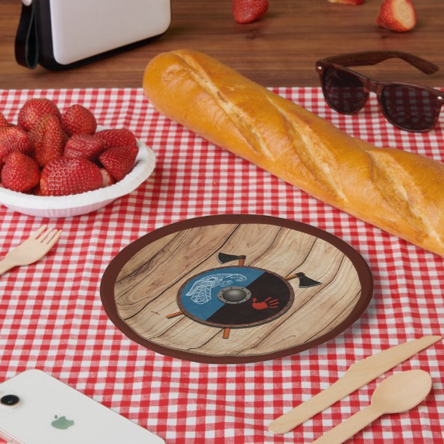 Plato De Papel Escudo de vibración y ejes (Picnic)