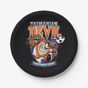 Plato De Papel Escudo del Club de Fútbol Tasmanian Devil
