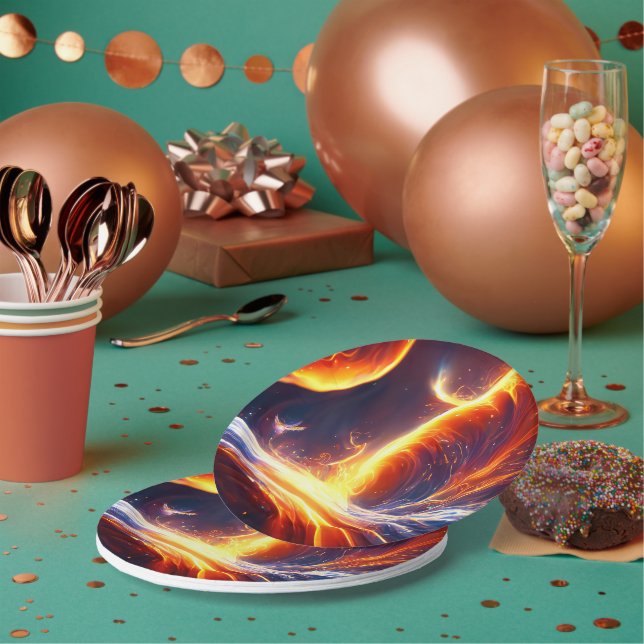 Plato De Papel Espacio de agua de incendio (Multi)