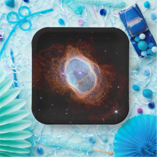 Plato De Papel Espacio nebuloso del anillo meridional Telescopio 