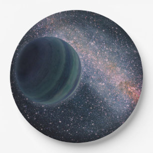 Plato De Papel Espacio Universo Galaxia temática fiesta jardín 
