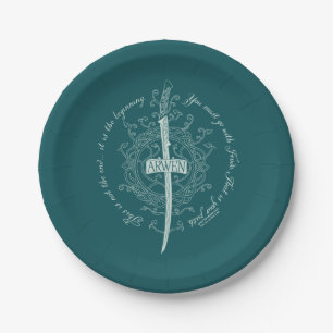 Plato De Papel Espada élfica ARWEN™ Cita