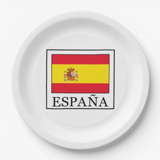 Plato De Papel España (Anverso)