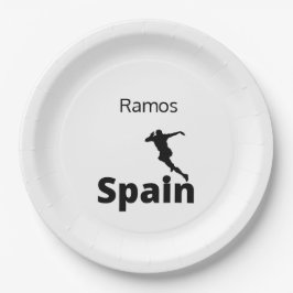 Plato De Papel España del fútbol