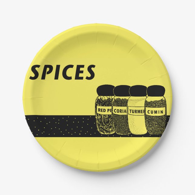 Plato De Papel Especias (Anverso)
